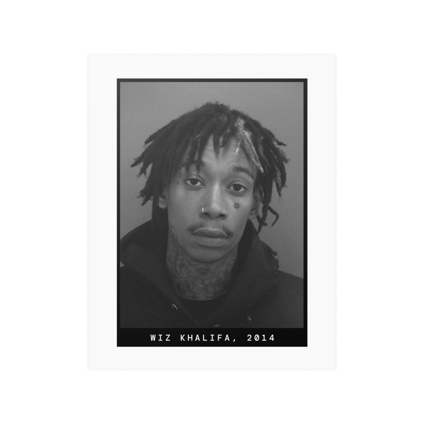 Wiz Khalifa, 2014 Rapper Mugshot Poster