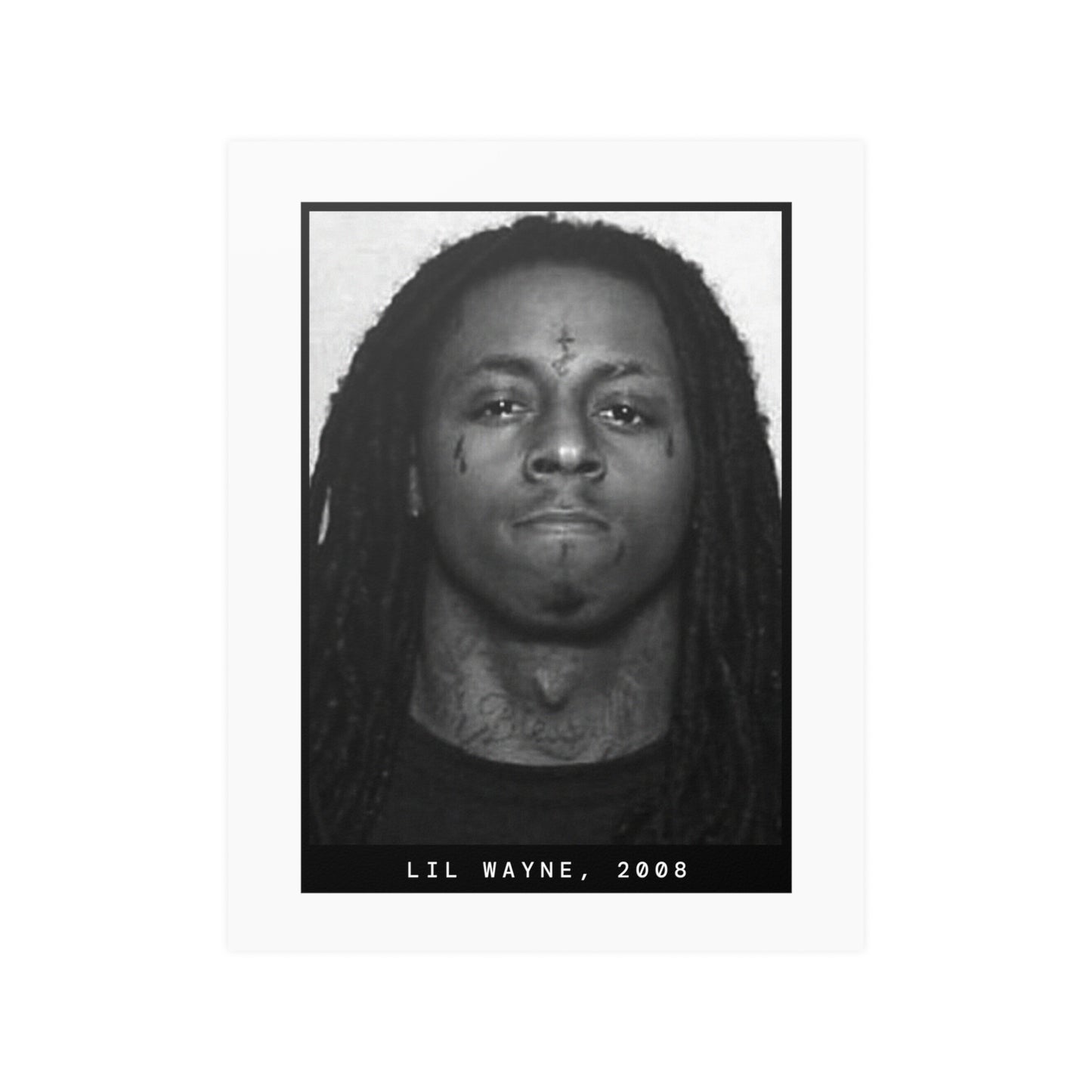 Lil Wayne, 2008 Rapper Mugshot Poster
