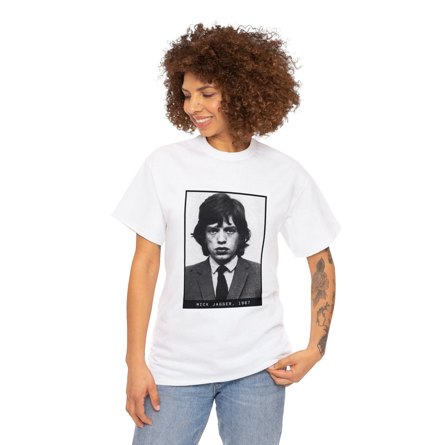 Mick Jagger, 1967 Mugshot Tee