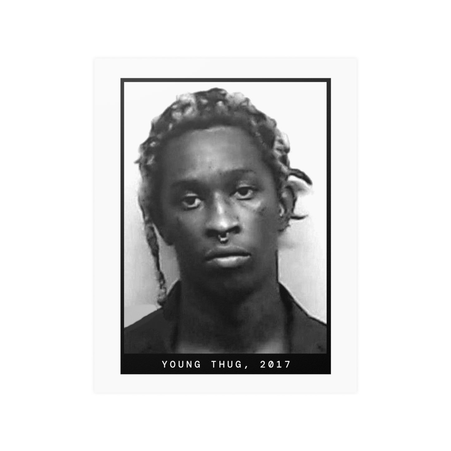 Young Thug, 2017 Rapper Mugshot Poster