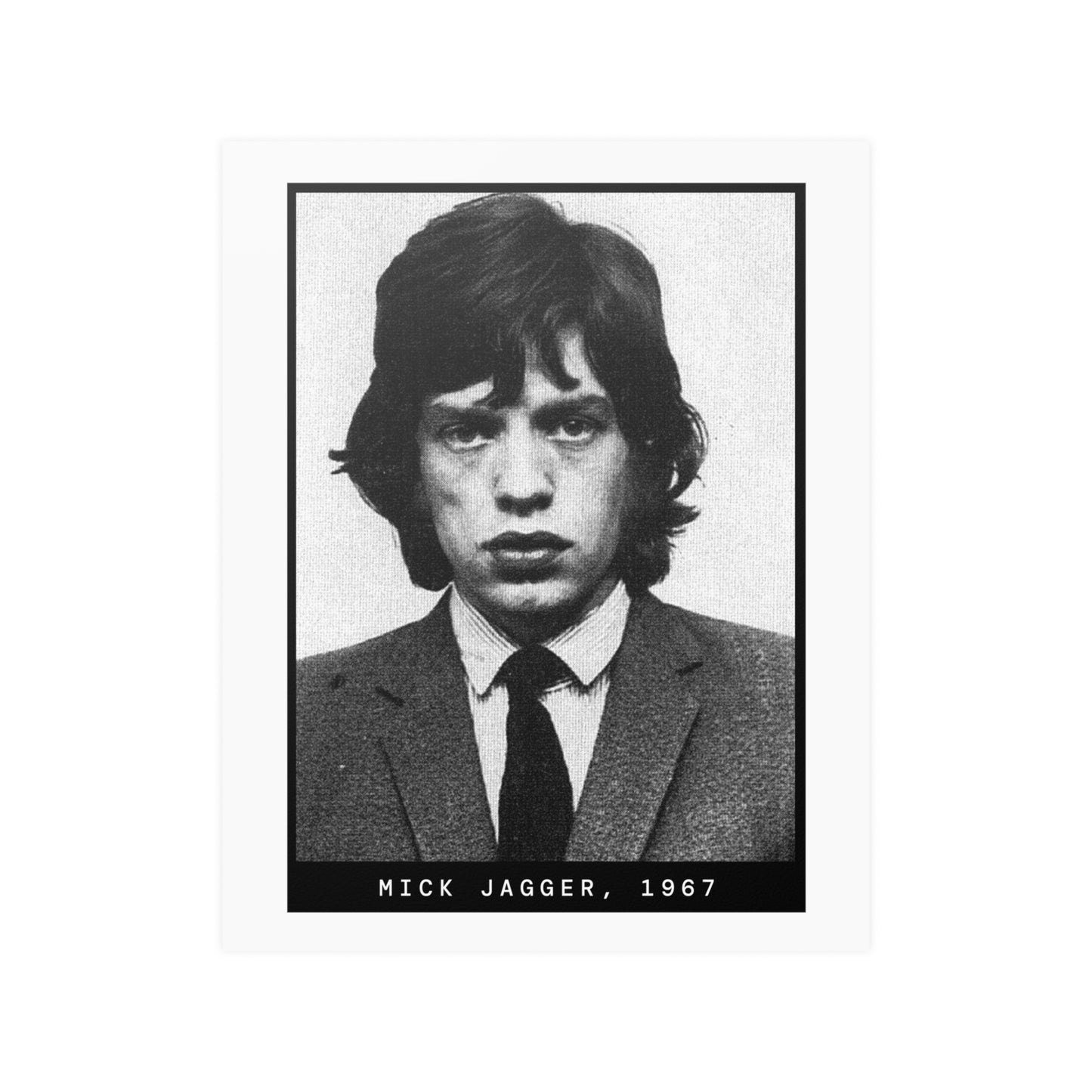 Mick Jagger, 1967 Singer Mugshot Poster