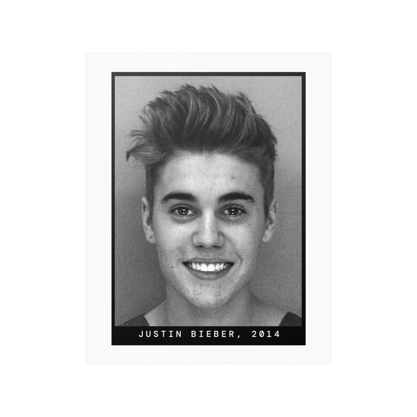 Justin Bieber, 2014 Singer Mugshot Poster