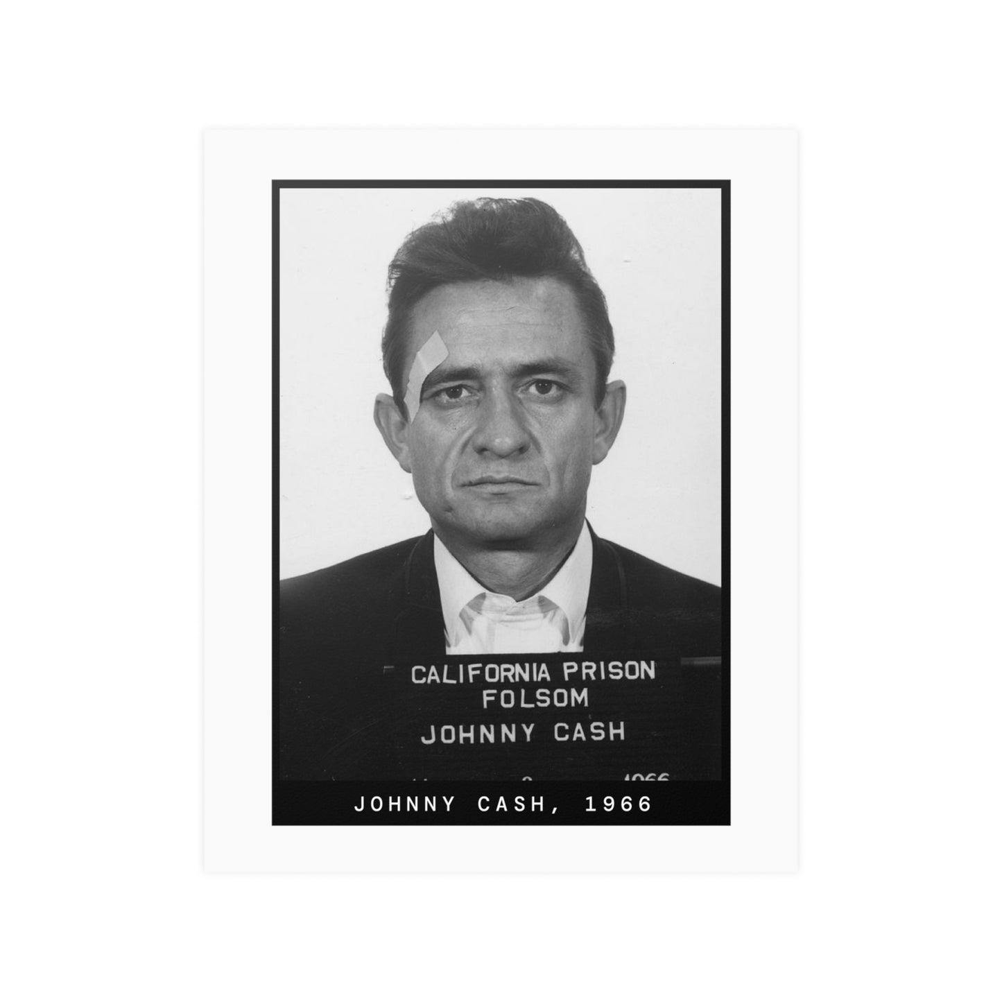 Johnny Cash, 1966 Singer Mugshot Poster