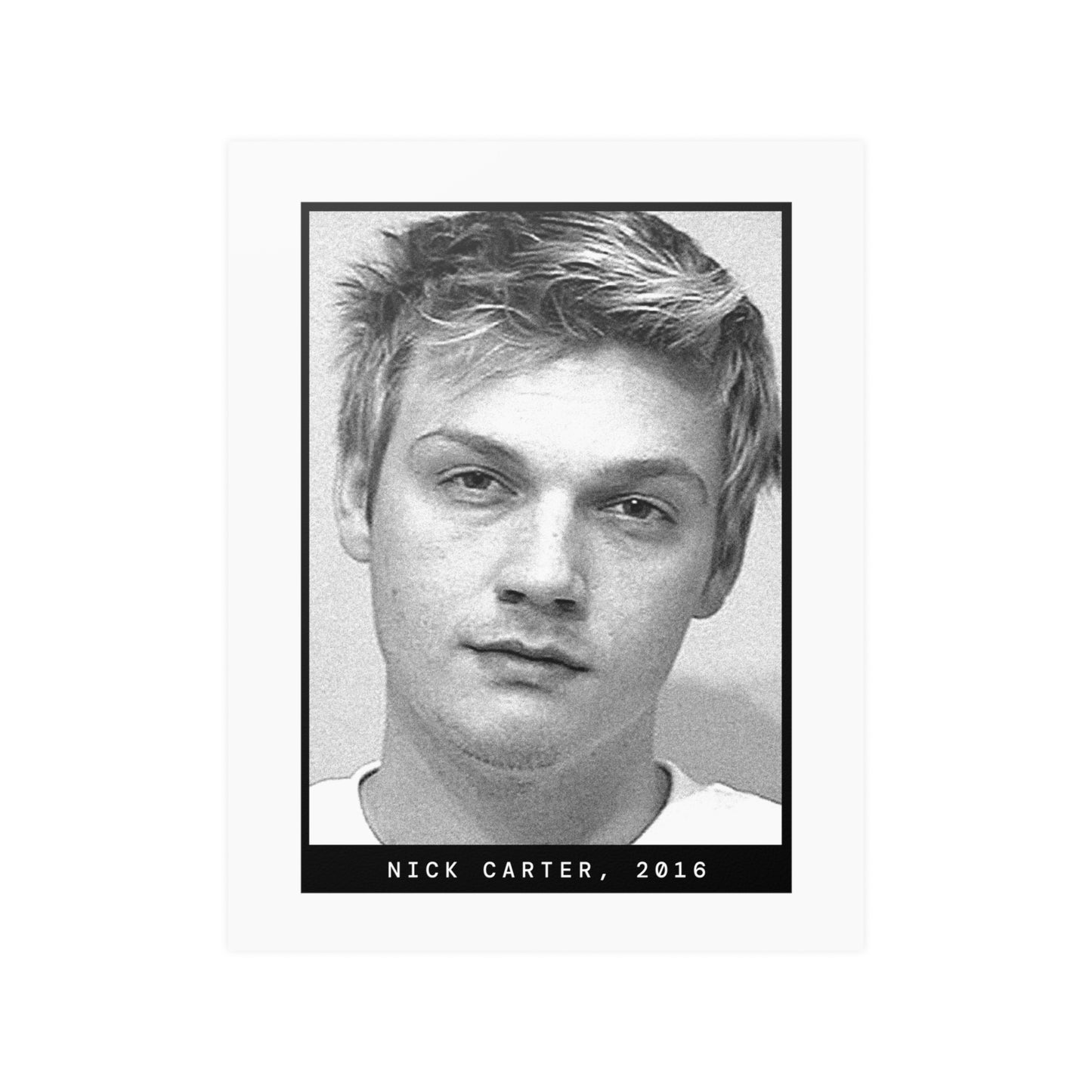 Nick Carter, 2016 Singer Mugshot Poster