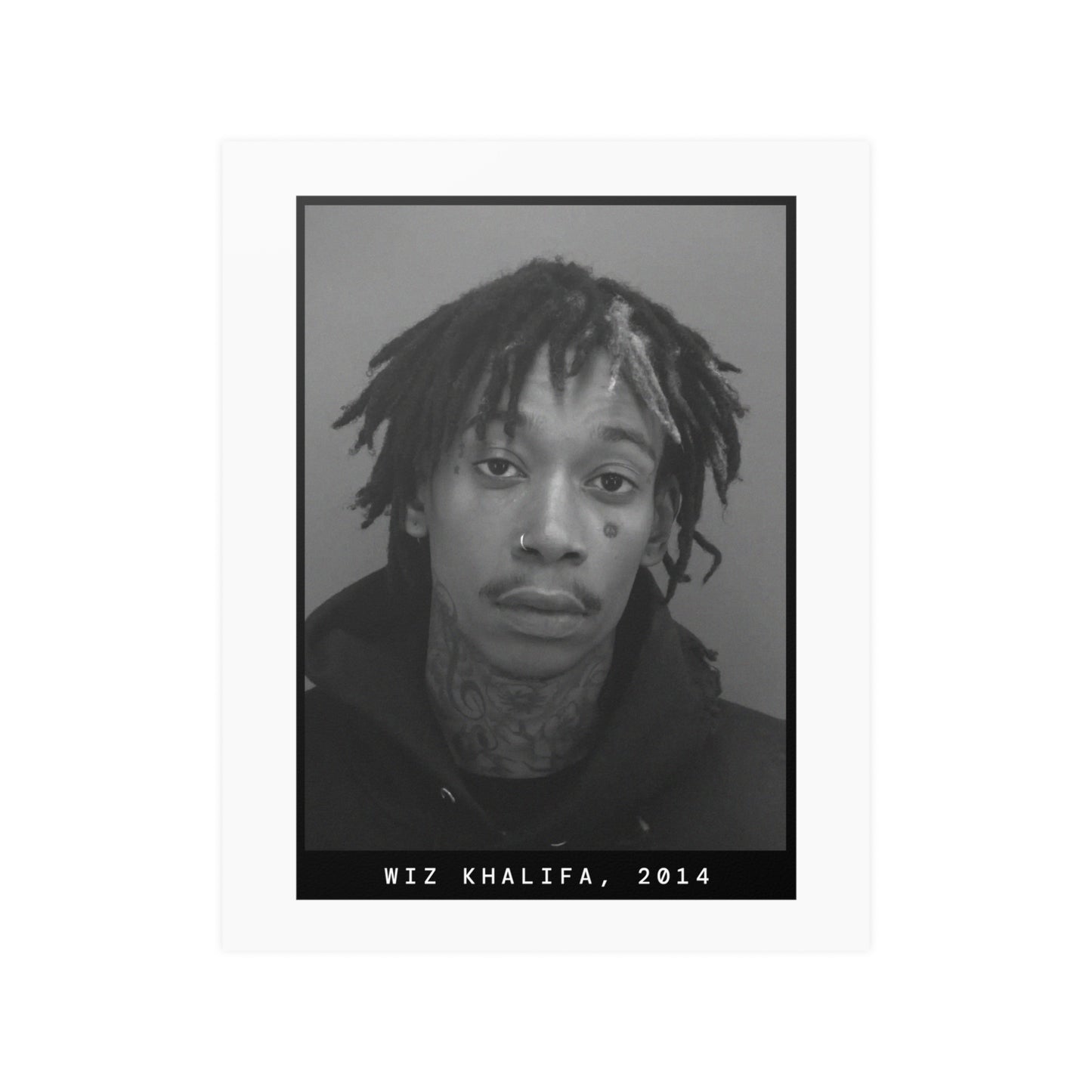 Wiz Khalifa, 2014 Rapper Mugshot Poster
