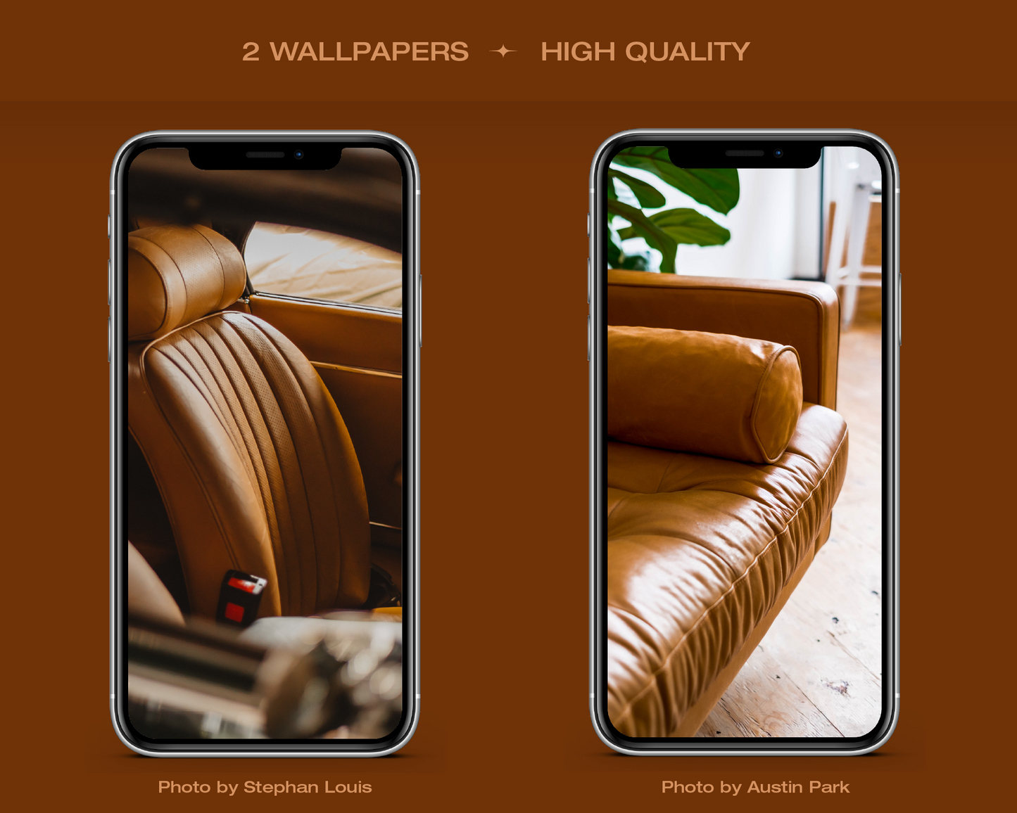 Brown Leather App Icon Pack for iOS