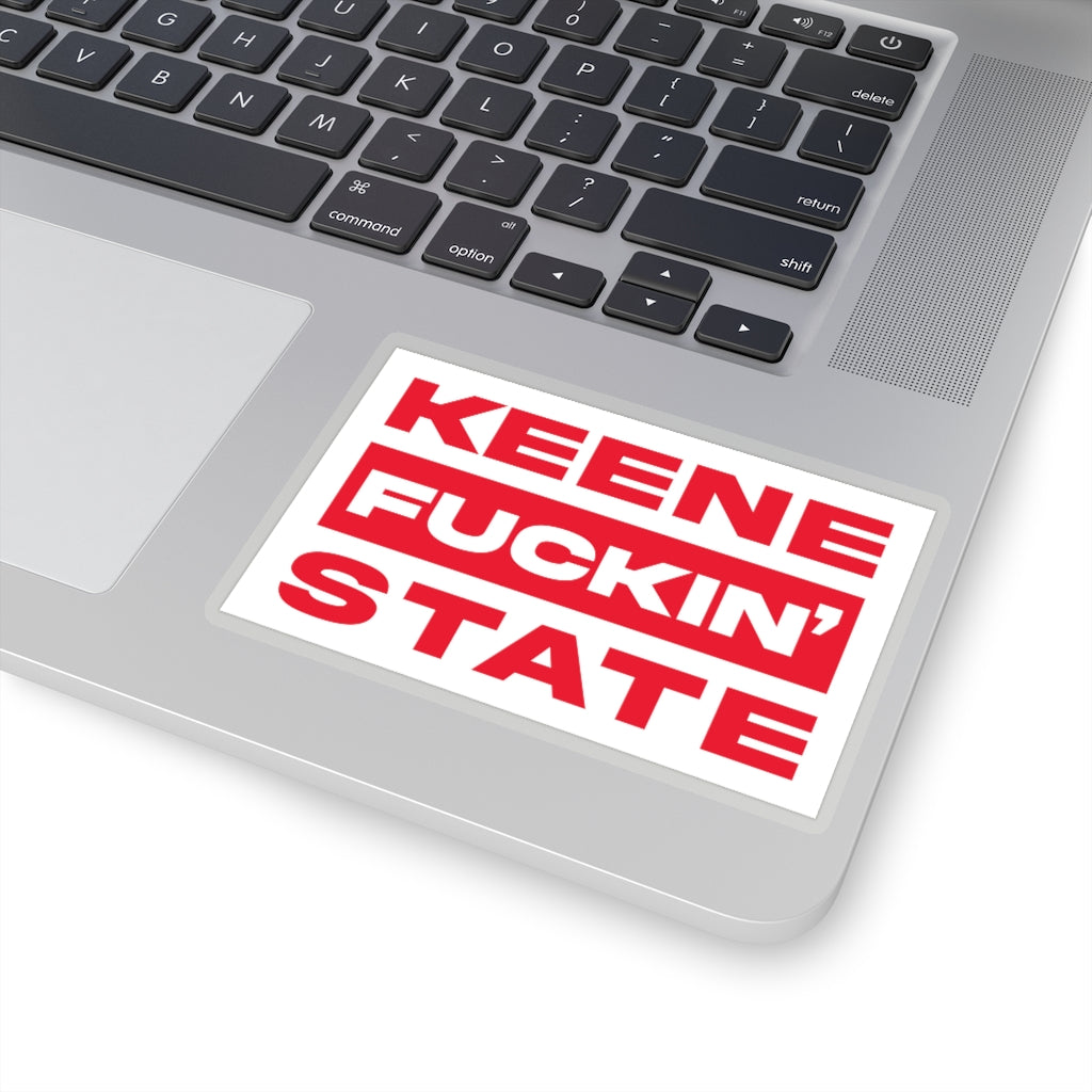 Keene F*ckin State Sticker